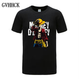 Summer new One Piece Luffy Sale Men's Sets T Shirts+Shorts Two Pieces Sets Casual Tracksuit Tshirt anime summer Sportswears set