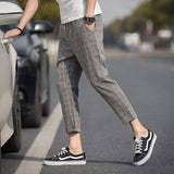 Streetwear 2020 New Mens Plaid Pants Slim Fit Dress Pants Men Plus Size Casual Pants For Men Ttrousers