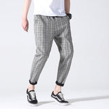 LAPPSTER-Youth Men Plaid Pants Streetwear 2020 Harajuku Korean Fashions Autumn Joggers Pants Sweatpants Man 5 Colors Harem Pants