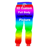 UJWI Dropshipping Design Brand Logo/Picture/character DIY Any color Custom sweatpants Men/women Kid Plus Size Men Clothing