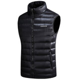 Winter Warm Down Vest For Men Autumn Casual Male White Duck Down Parka Sleeveless Jacket Varsity Mens Thick Ultralight Waistcoat